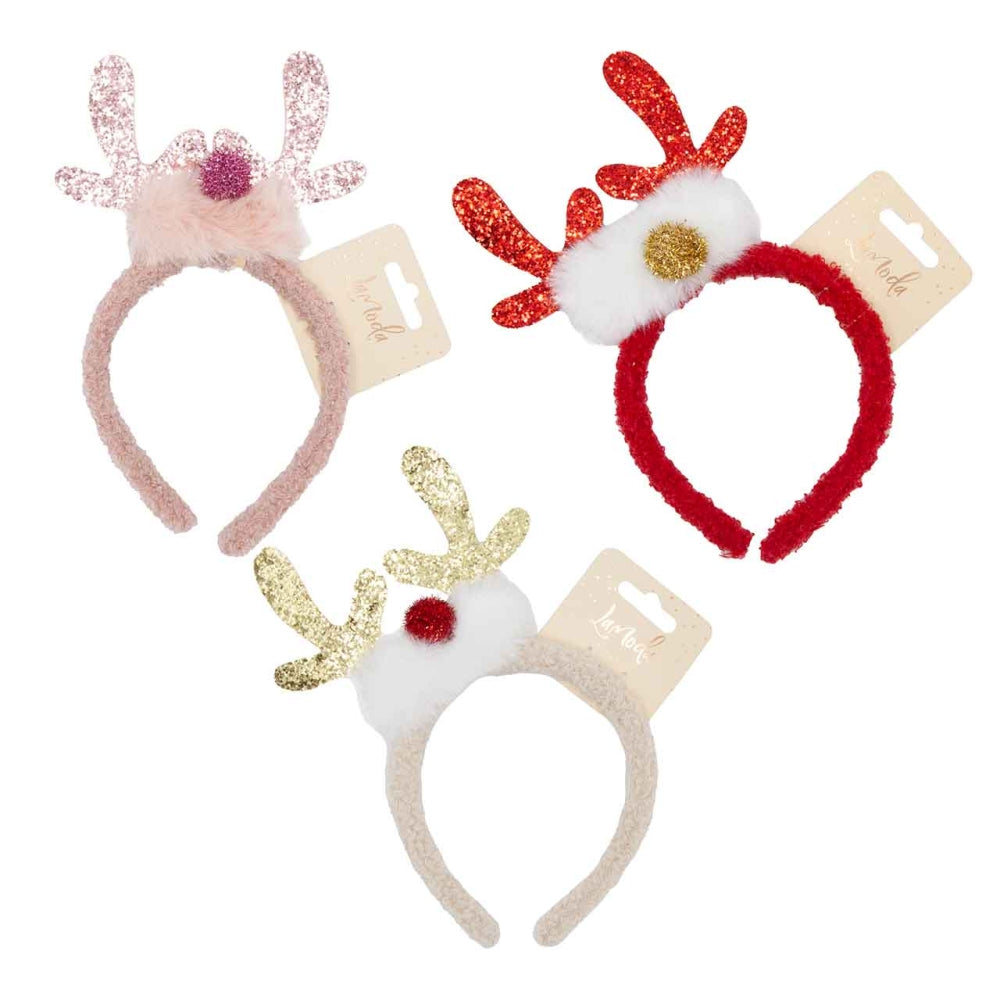 BOUCLE REINDEER HEADBAND Nak Health and Beauty