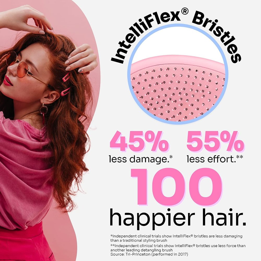 GO GREEN PALM DETANGLER WATERMELON HAIRBRUSH Nak Health and Beauty