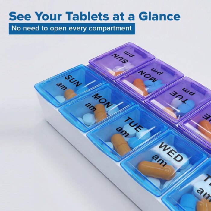 LIFE HEALTHCARE 7-DAY AM/PM PILLBOX **BEST-SELLER** Nak Health and Beauty