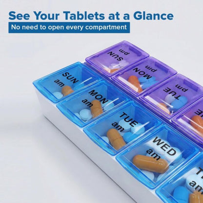 LIFE HEALTHCARE 7-DAY AM/PM PILLBOX **BEST-SELLER** Nak Health and Beauty