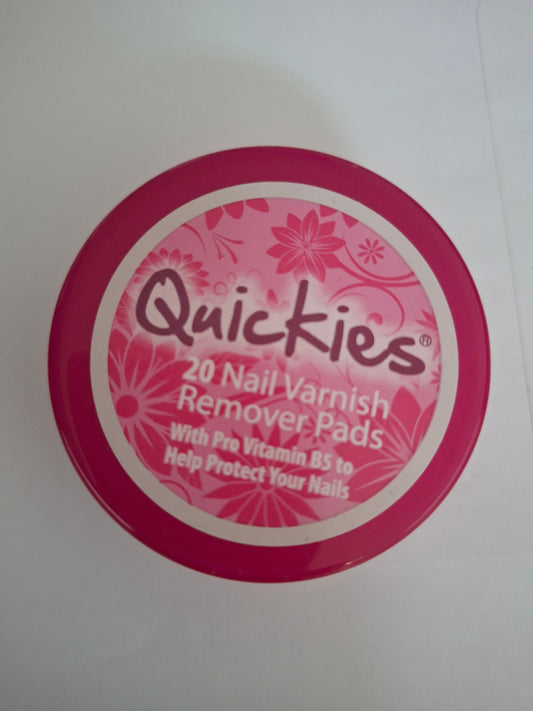Quickies 20 Nail Varnish Remover Pads **BEST-SELLER** Nak Health and Beauty