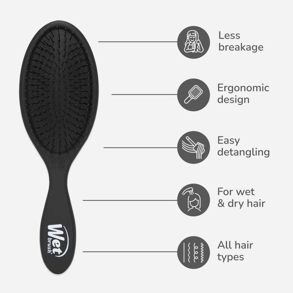 WETBRUSH ORIGINAL DETANGLER FROST BLACK Nak Health and Beauty