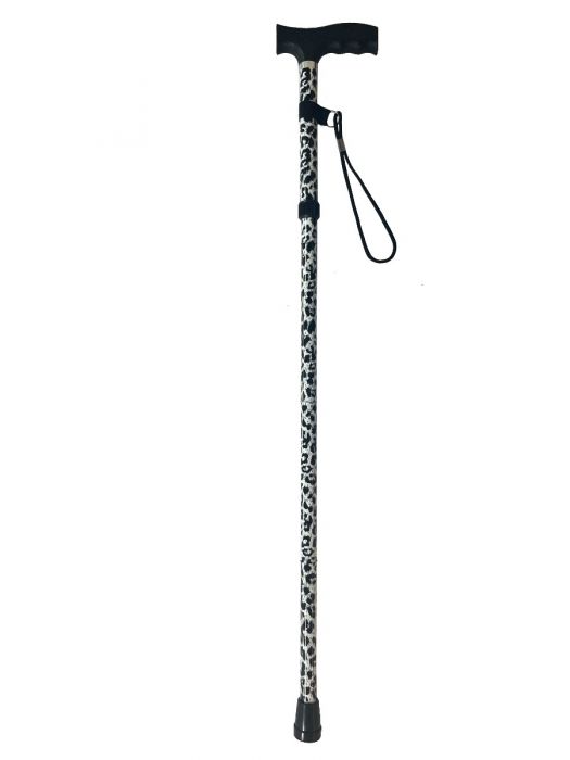 Life Healthcare Black Leopard Walking Stick Nak-Health-&-Beauty-