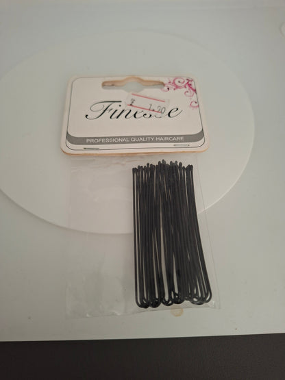 Finesse Straight Hair Pins Black Nak Health and Beauty
