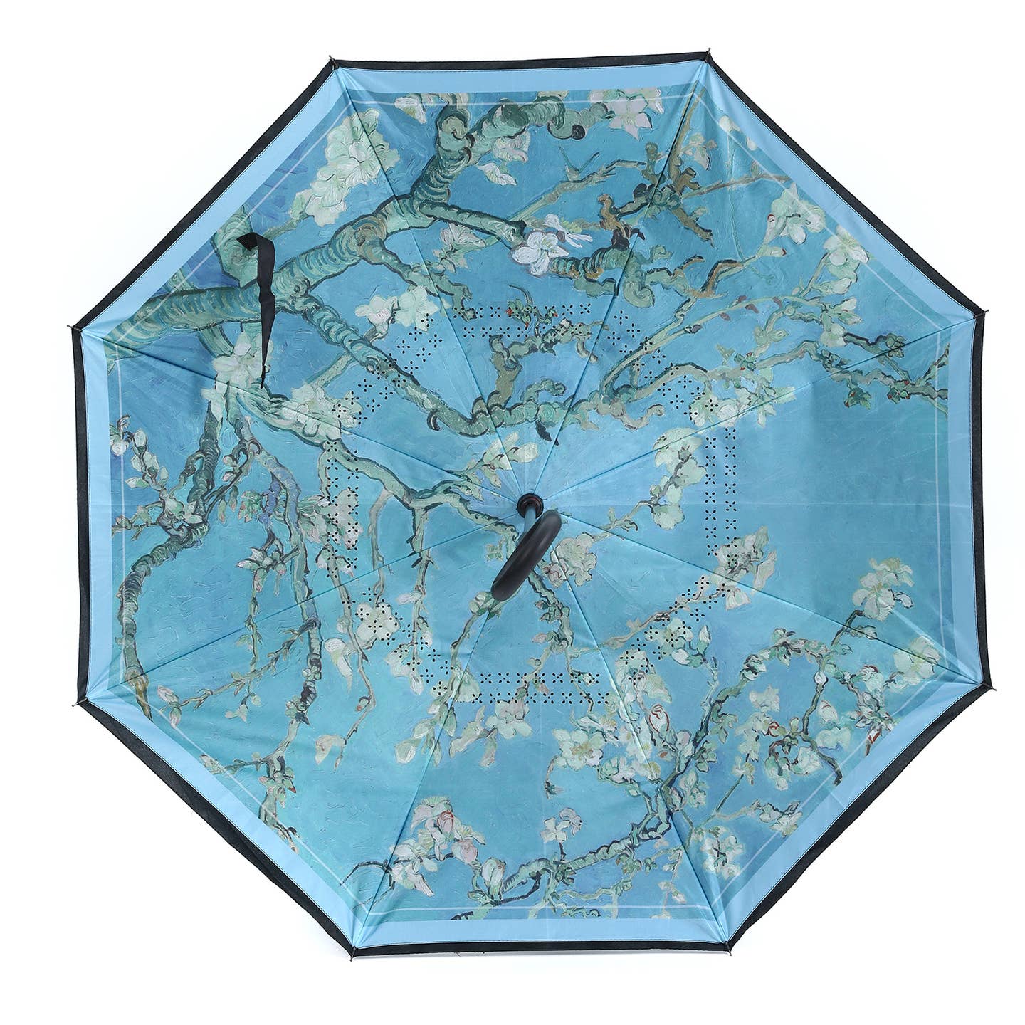 Almond Blossom Upside Down Umbrella in Aqua Blue F978 Nak Health and Beauty