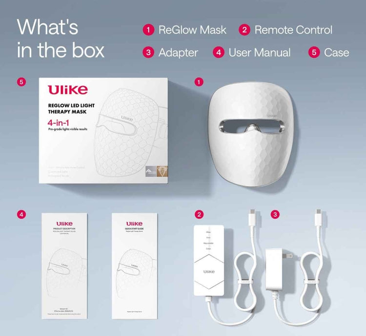 ULIKE REGLOW LED FACE MASK WHITE Nak Health and Beauty