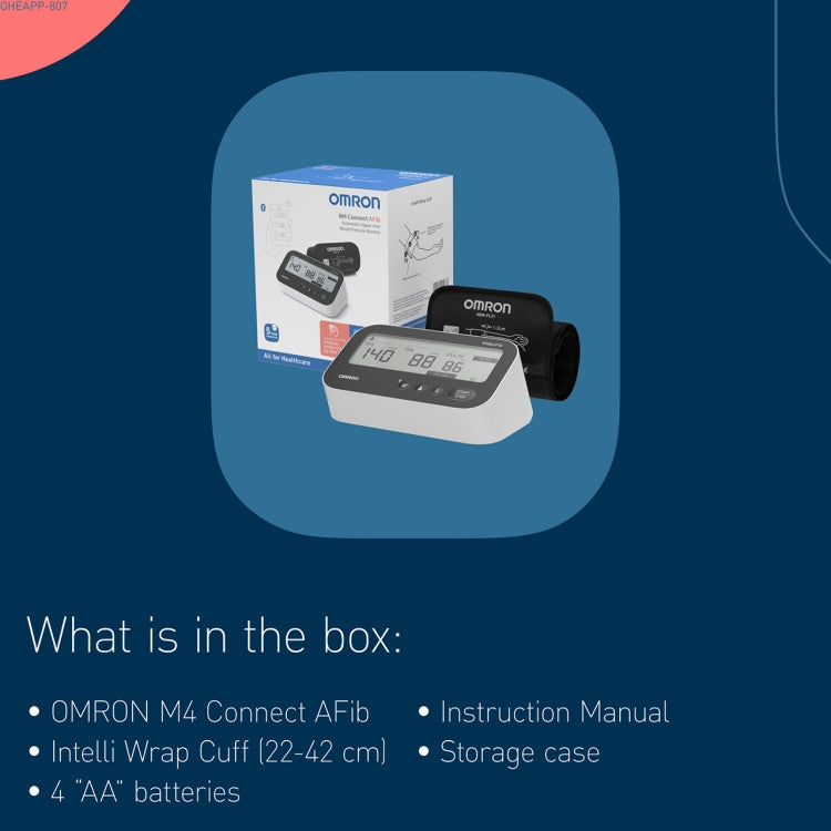 OMRON M4 CONNECT AFIB BLOOD PRESSURE MONITOR Nak Health and Beauty
