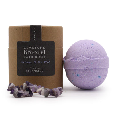 Amethyst Gem Bracelet Bath Bomb Nak Health and Beauty