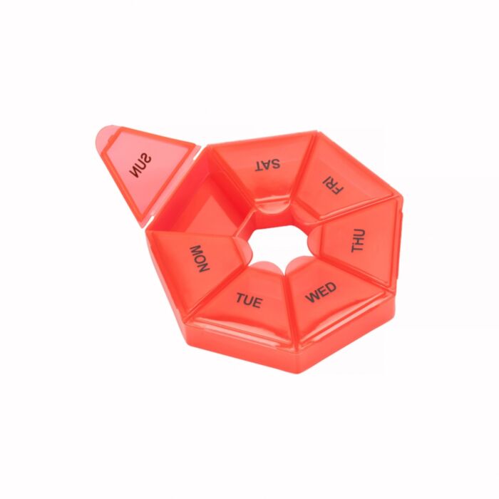 Life Seven Day Circular Pill Box Red or Blue Nak Health and Beauty