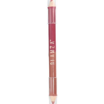 Glamza Two-Colour Dual-Sided Lip Pencil - Berry Kiss and Spiced Nude – Define & Enhance Your Lips Nak Health and Beauty