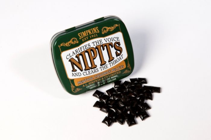 6 x Simpkins Nippits Menthol Liquorice Pellets Nak Health and Beauty