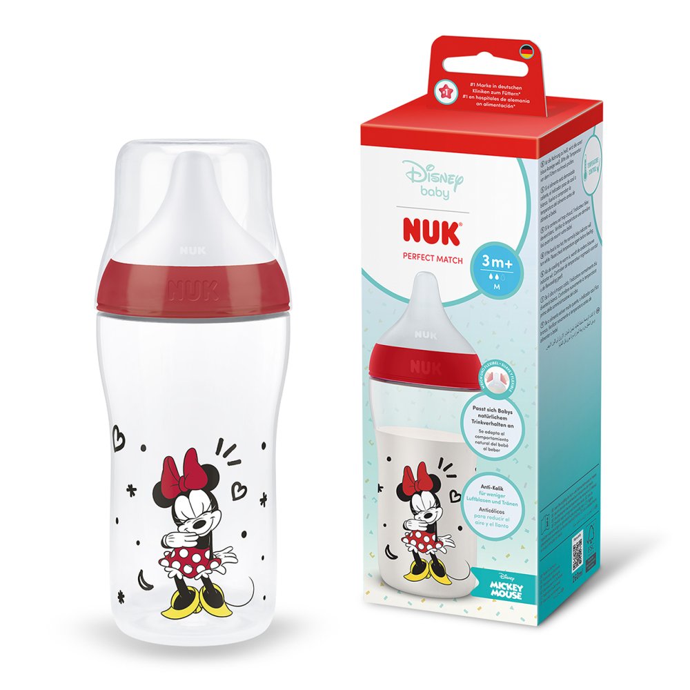 PERFECT MATCH MINNIE 260ML 3M+ PP BOTTLE Nak Health and Beauty
