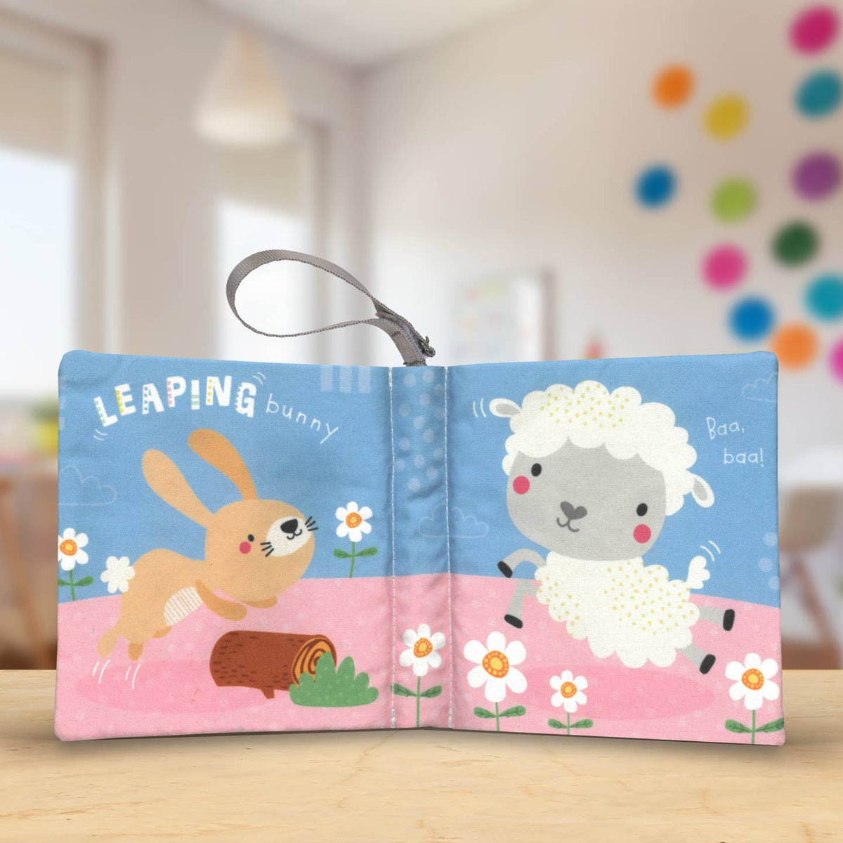 Snuggables Medium Plush Rabbit with Cloth Book Nak Health and Beauty