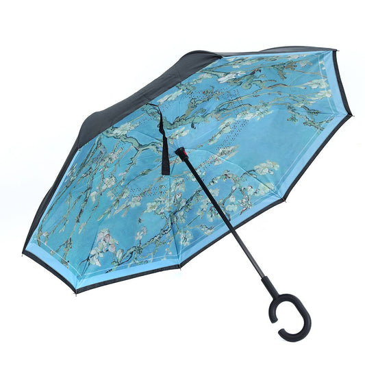Almond Blossom Upside Down Umbrella in Aqua Blue F978 Nak Health and Beauty