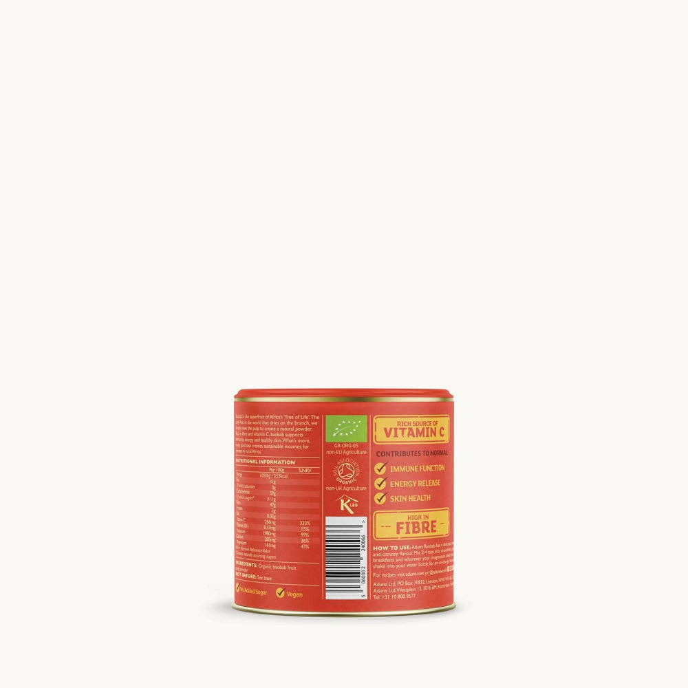 Organic Baobab Powder | Superfood For Energy & Immunity 80g Nak Health and Beauty