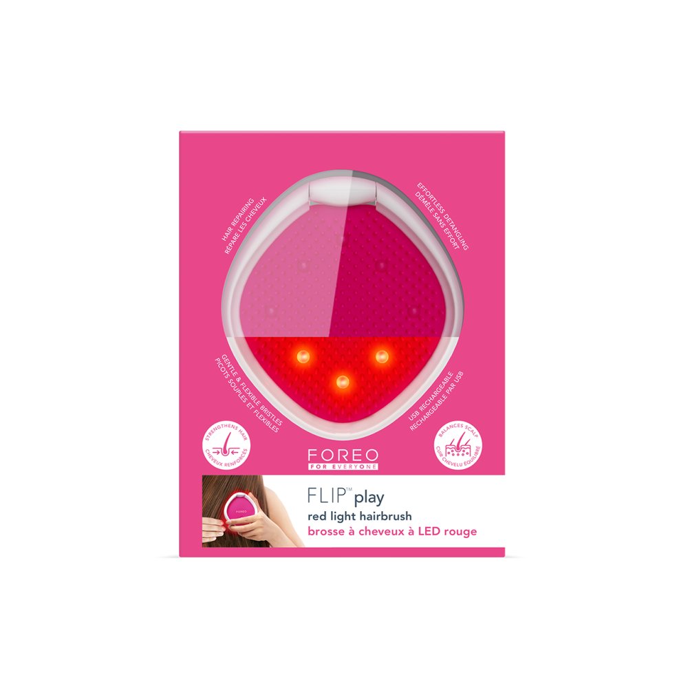 FLIP PLAY RED LIGHT HAIRBRUSH CHERRY UP! Nak Health and Beauty