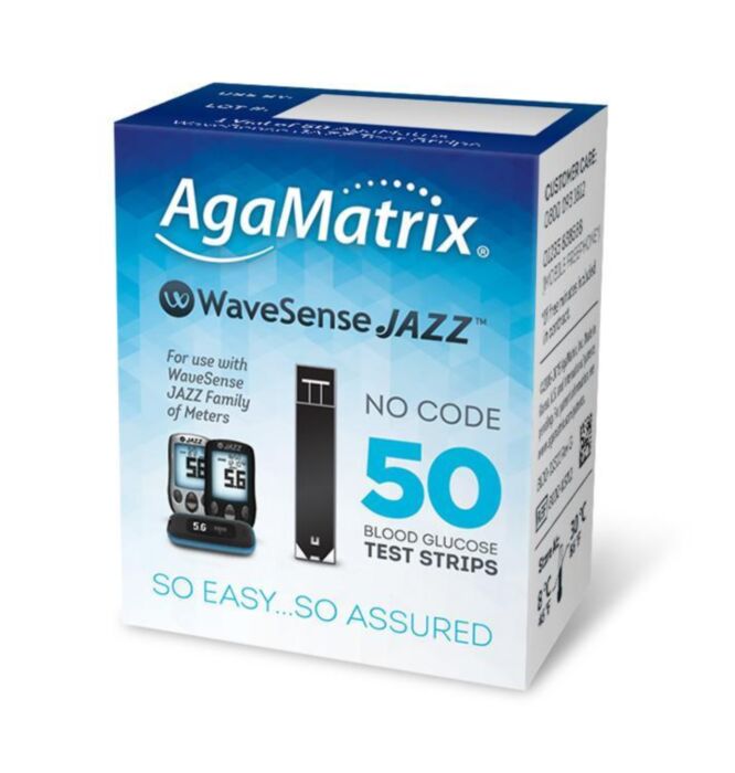 Agamatrix Glucometer - Wavesens Jazz Test Strips 50pcs Nak Health and Beauty