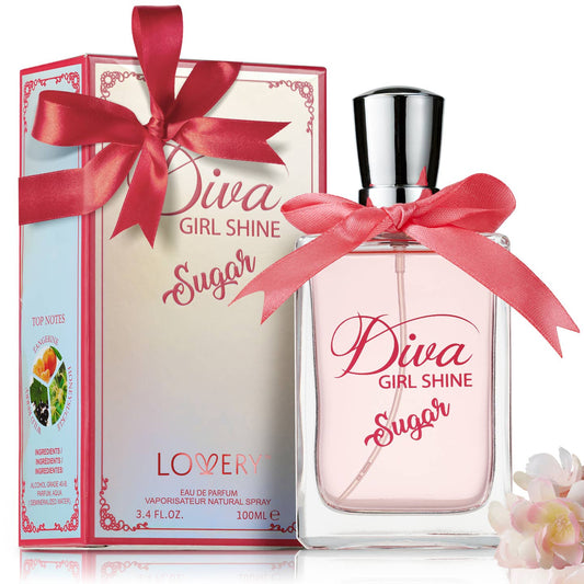 Diva Girl Shine 3.4oz Perfume Spray Gift Set, Body Mis - Nak Health and Beauty