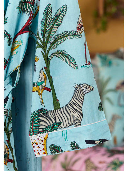 Jungle Print Dressing Gown - Jade S/M Nak Health and Beauty