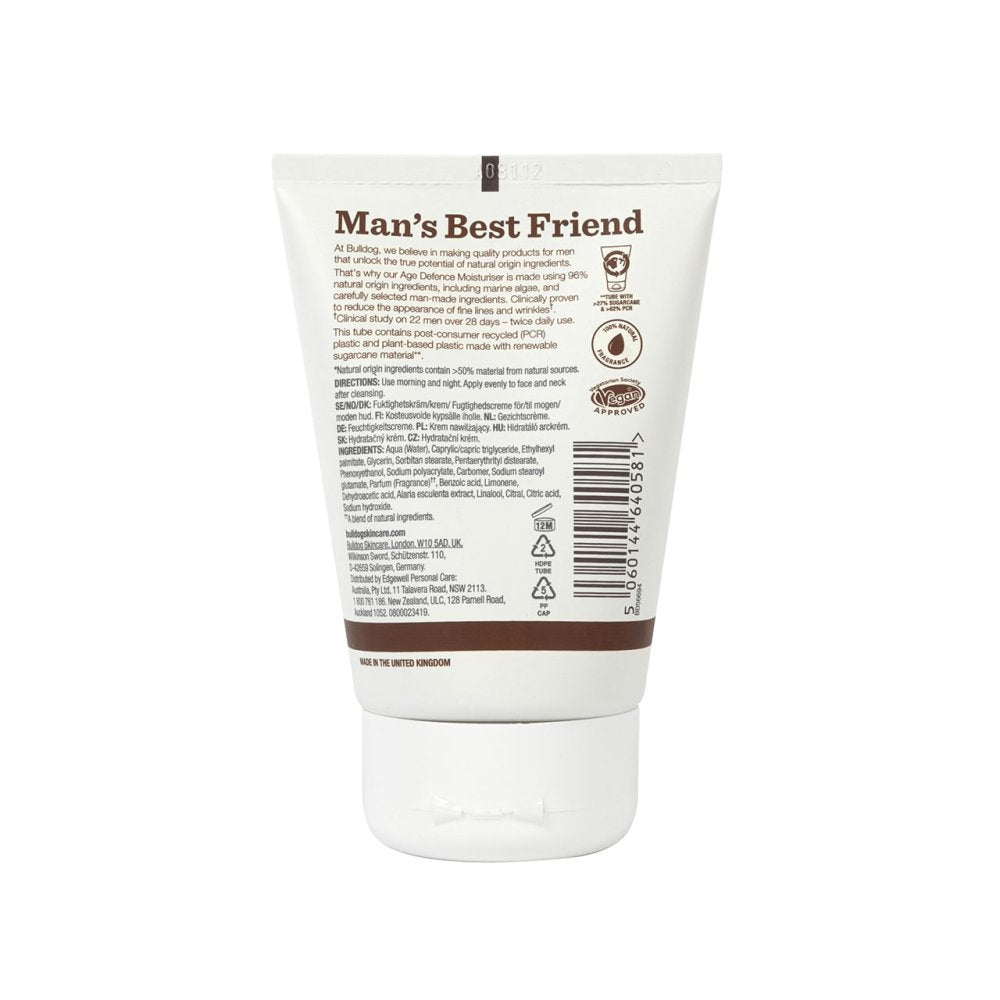 BULLDOG AGE DEFENCE MOISTURISER 100ML Nak Health and Beauty