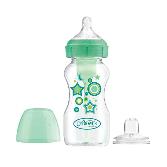 OPTIONS + BOTTLE TO SIPPY 270ML GREEN Nak Health and Beauty