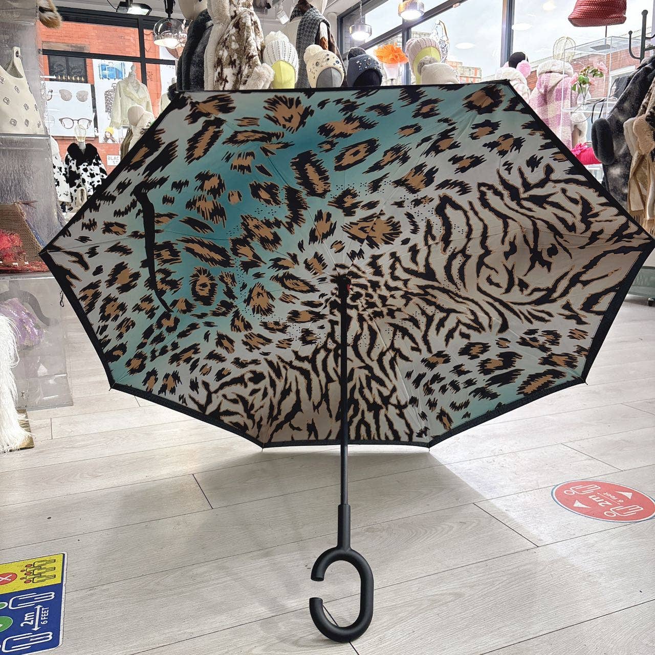 Wild Oasis Bold Leopard Print Reversable Umbrella F917 Nak Health and Beauty