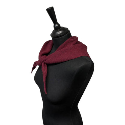 Jess & Lou Burgundy Triangle Scarf KS124 Nak Health and Beauty