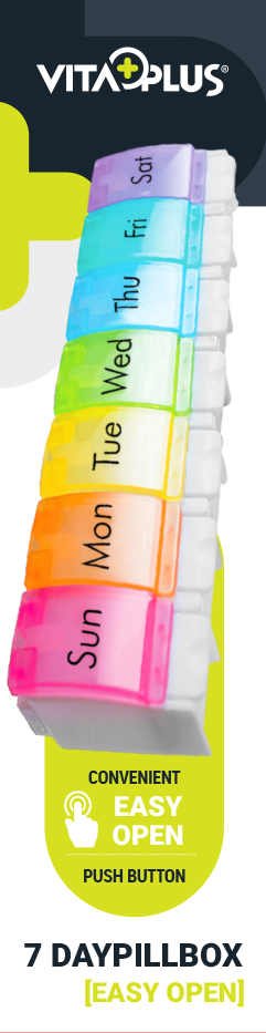 PILL BOX (SEVEN DAY OPEN LIDS) Nak Health and Beauty