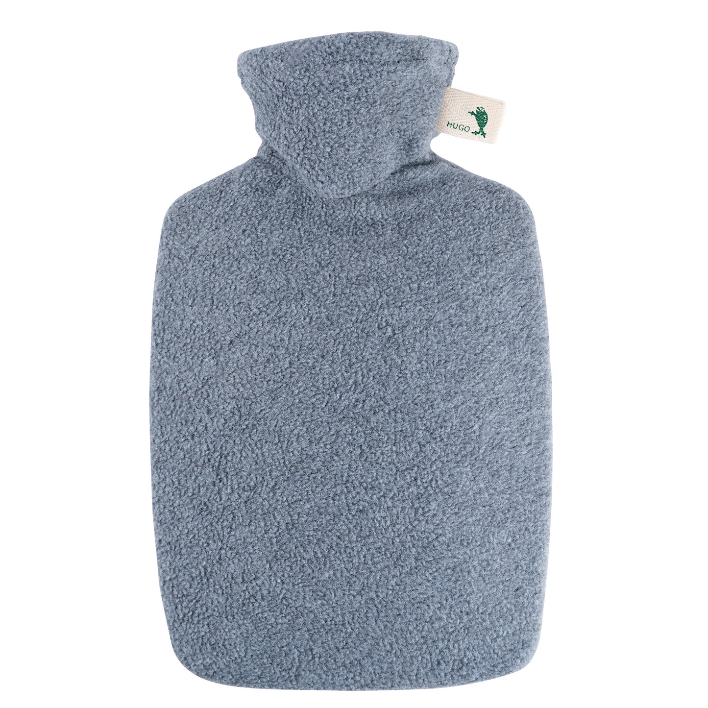 Hot-water bottle classic 1.8 litre with gray fleece cover