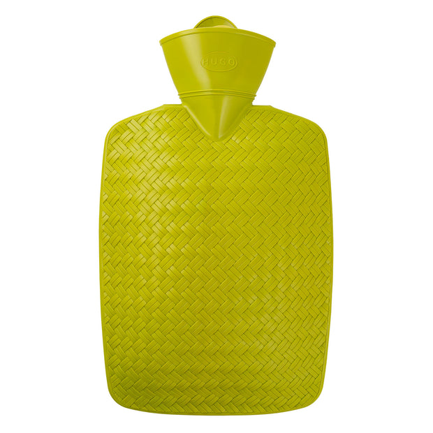 Classic hot-water bottle 1.8 litre braided lime