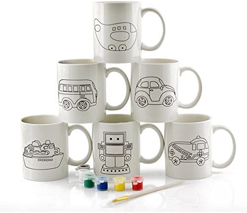 Lesser & Pavey PAINT YOUR OWN DIY MUG - Transport