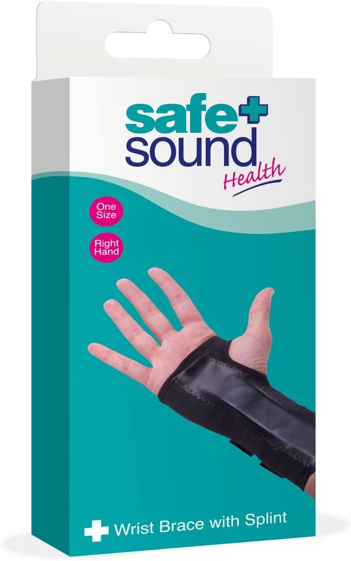 Safe and Sound Splinted Right wrist Brace Support