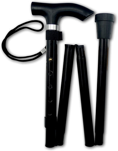 Life Healthcare Walking Stick, Adjustable from 33-37 inches, Black