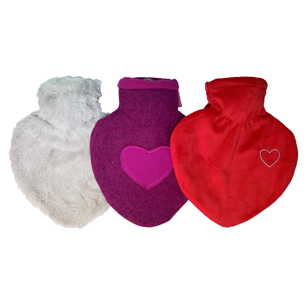 Hearts Cover 1L Hot  Water  Bottle with cover