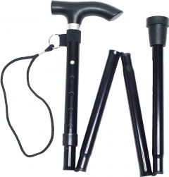 Life Healthcare Black Walking Stick